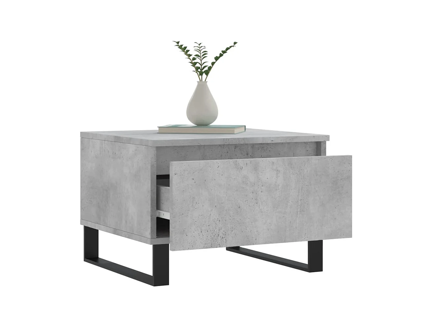 Mesas centro 2 uds madera ingeniería gris hormigón 50x46x35 cm ES33017