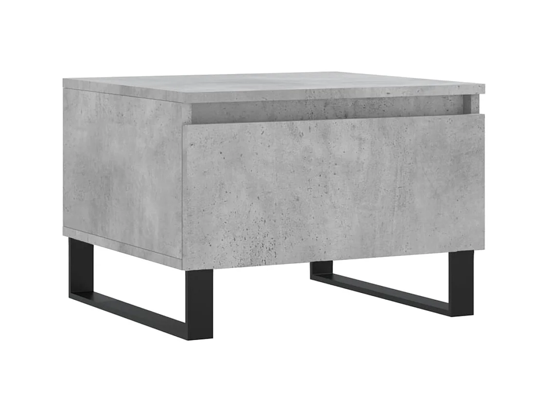 Mesas centro 2 uds madera ingeniería gris hormigón 50x46x35 cm ES33017