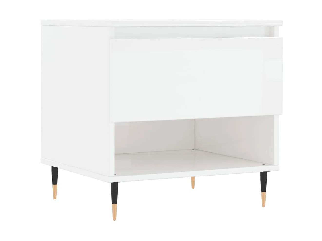 Mesas de centro 2pcs 50x46x50cm deriv. madeira branco brilhante PT169892