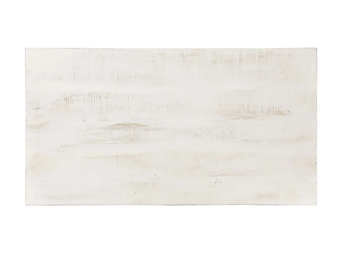 Mesa de centro 110x60x45cm madeira de mangueira maciça branco PT660517