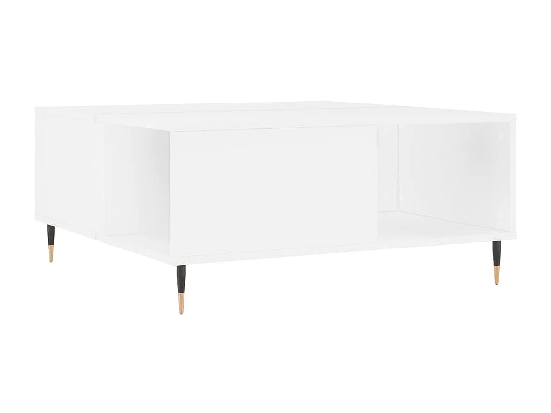 Mesa de centro 80x80x36,5 cm derivados de madeira branco PT365547