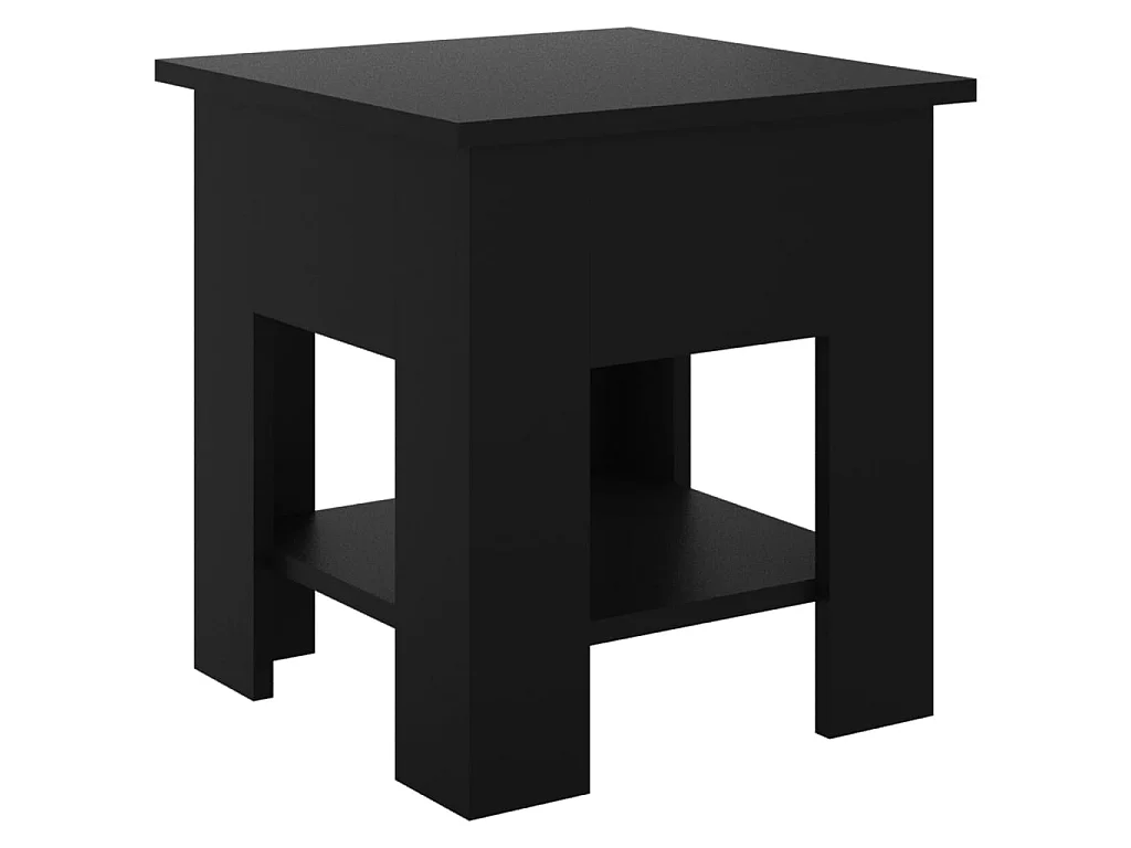 Mesa de centro 40x40x42 cm madeira processada preto PT653938