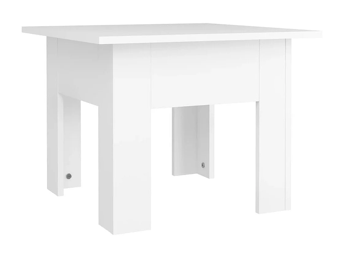 Table basse Blanc 55x55x42 cm Aggloméré OFR65471 BonneVie Meuble