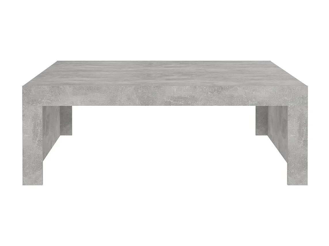 Mesa de centro madera de ingeniería gris hormigón 100x100x35 cm ES48437