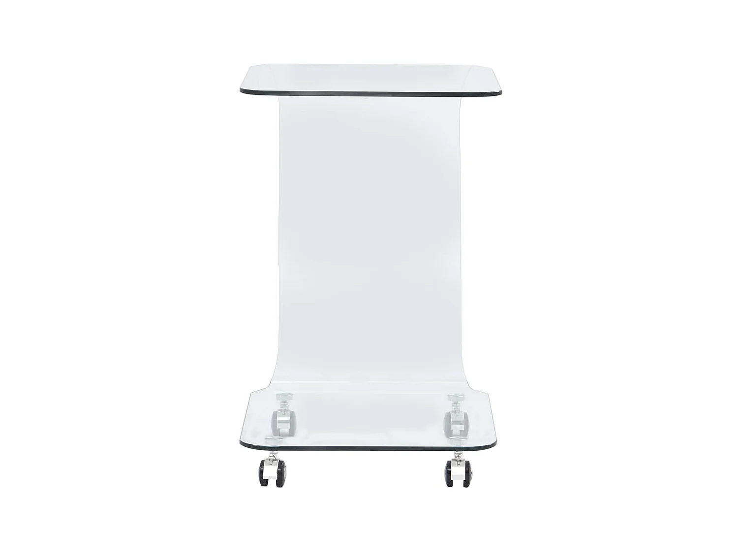 Table basse 45 x 40 x 63 cm Verre trempé OFR52422 BonneVie Meuble