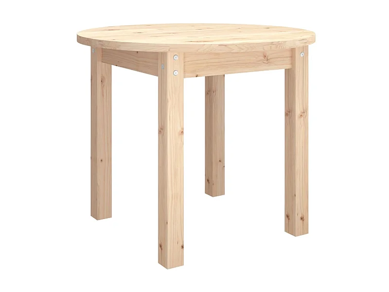 Table basse Ø 55x45 cm Bois massif de pin OFR78996 BonneVie Meuble
