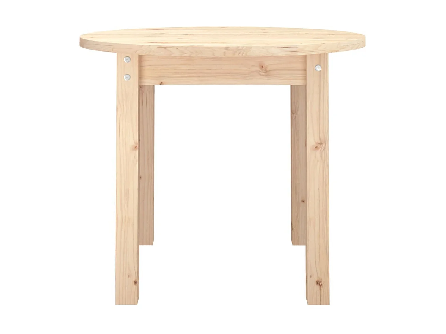 Mesa de centro de madera maciza de pino Ø 55x45 cm ES31025