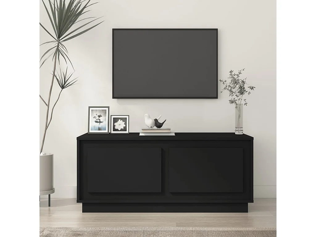 Mesa de centro 102x50x44 cm derivados de madeira preto PT192820