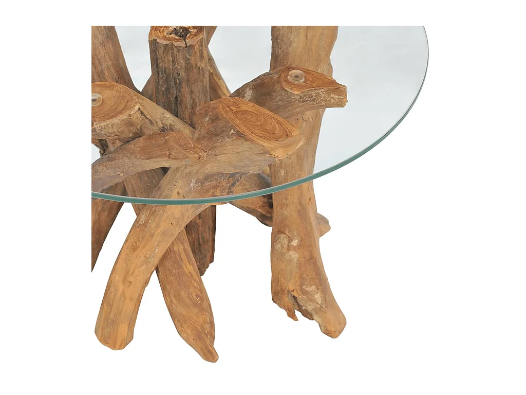 Mesa de centro de madera maciza de teca 60 cm ES95744