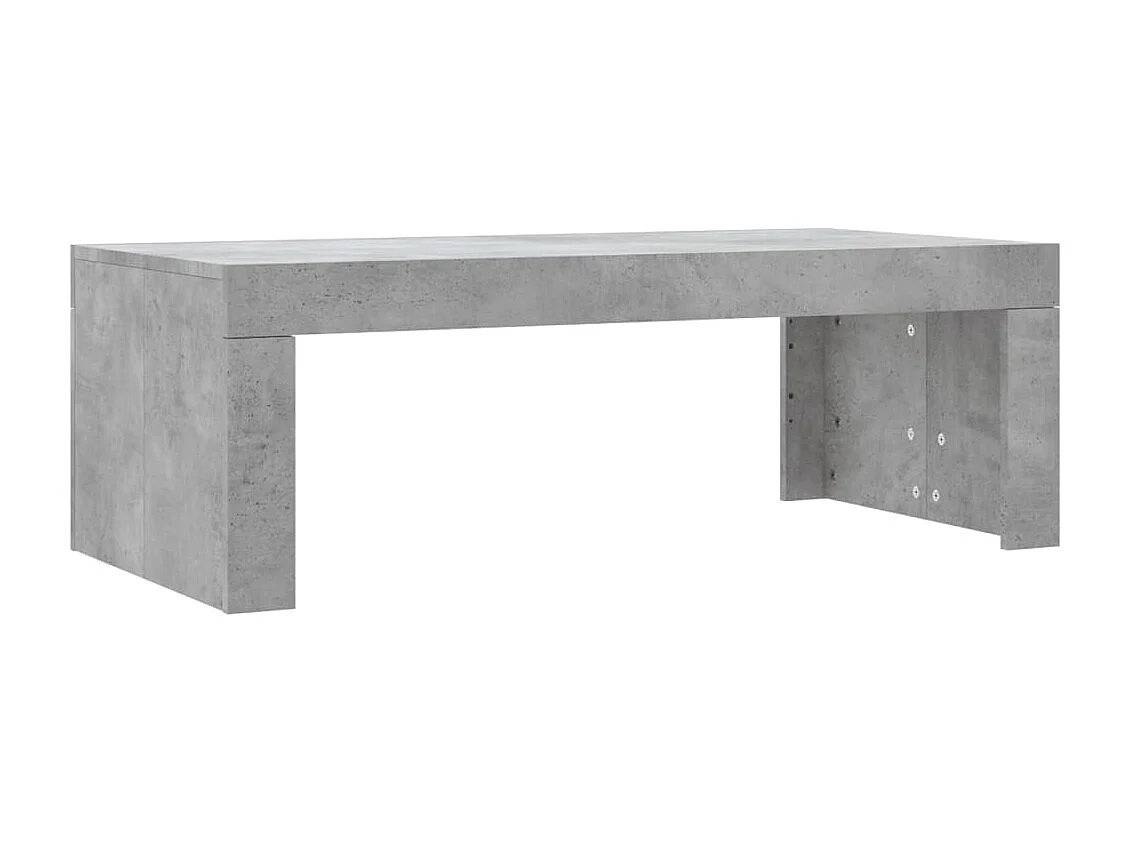 Mesa de centro madera de ingeniería gris hormigón 102x50x36 cm ES90797
