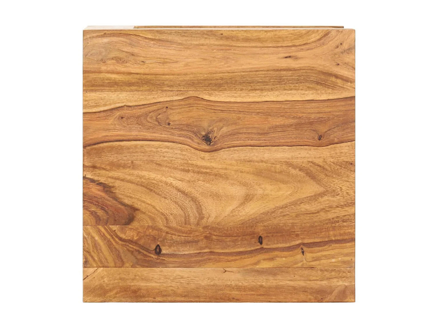 Mesa de centro de madera maciza de acacia 45x45x40 cm ES10916