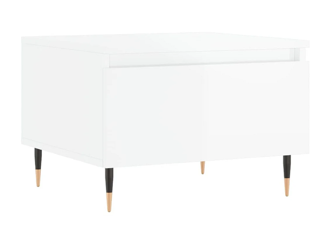 Mesas de centro 2pcs 50x46x35cm deriv. madeira branco brilhante PT488275