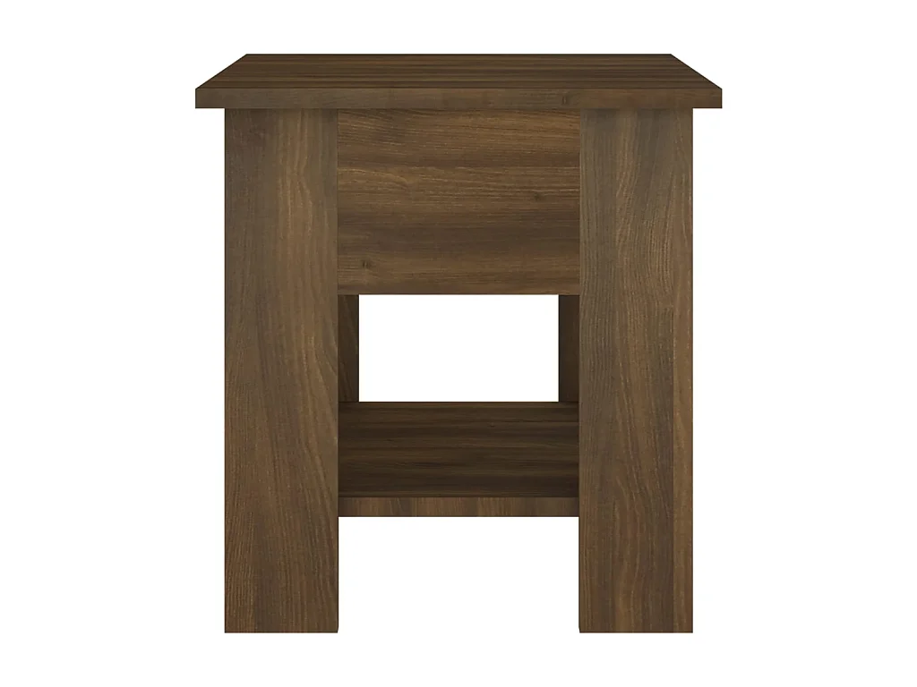 Mesa de centro madera de ingeniería marrón roble 40x40x42 cm ES15840