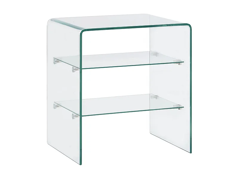 Table basse 50 x 40 x 56 cm Verre trempé OFR99910 BonneVie Meuble