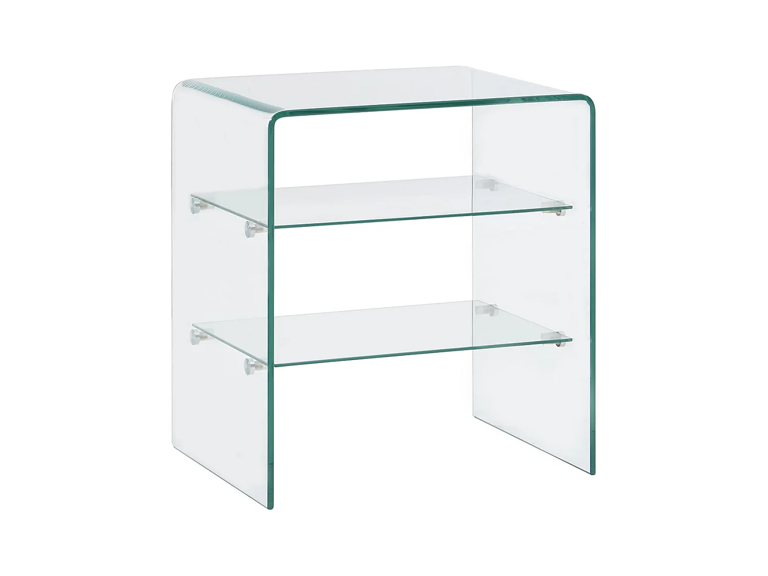 Table basse 50 x 40 x 56 cm Verre trempé OFR99910 BonneVie Meuble