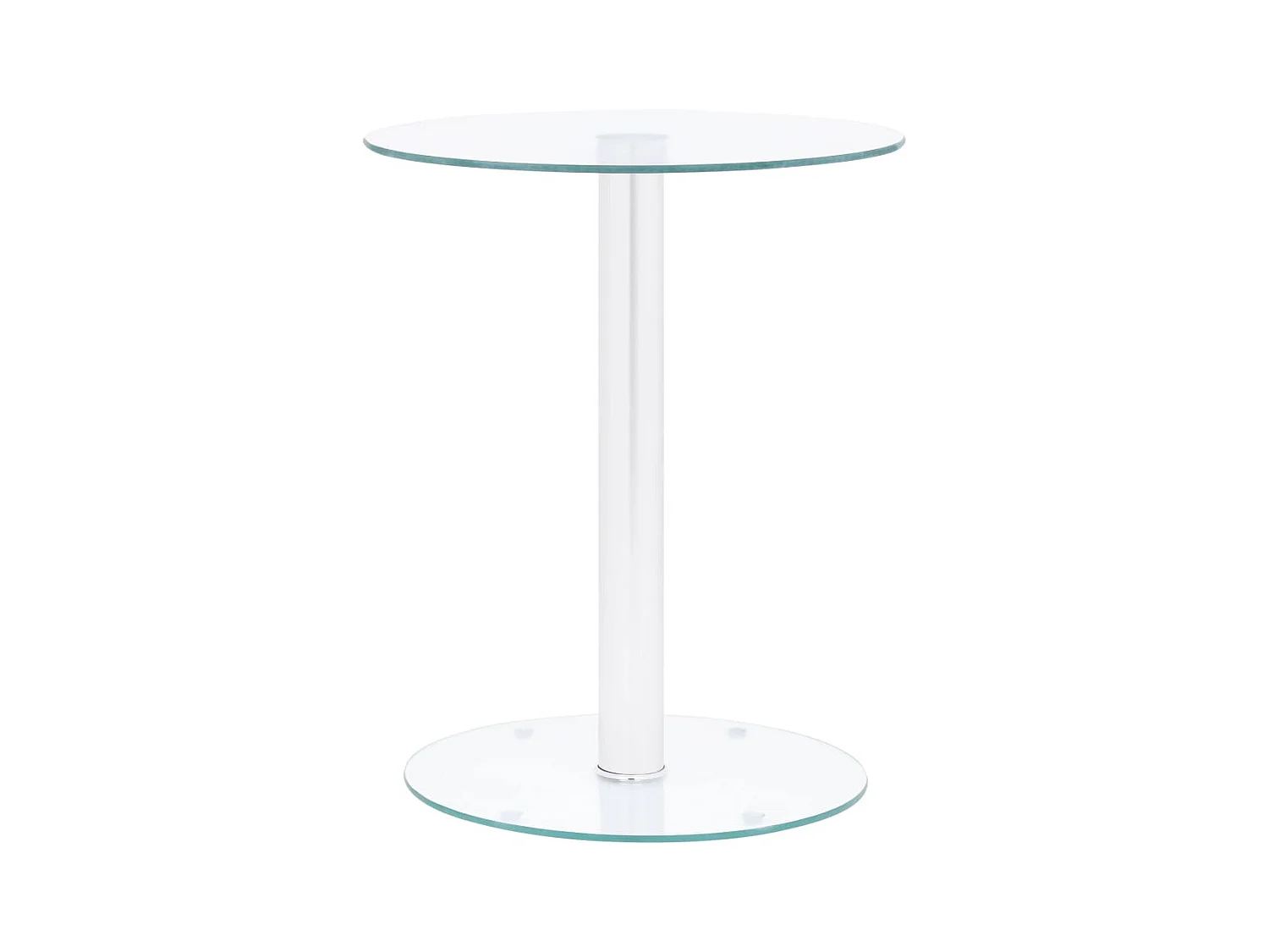 Table basse Transparent 40 cm Verre trempé OFR53616 BonneVie Meuble