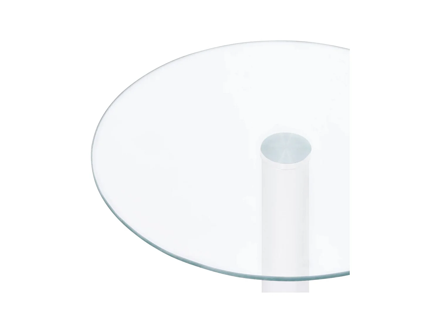 Mesa de centro de vidrio templado transparente 40 cm ES15779