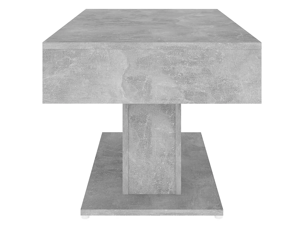 Table basse Gris béton 96x50x45 cm Aggloméré OFR23543 BonneVie Meuble