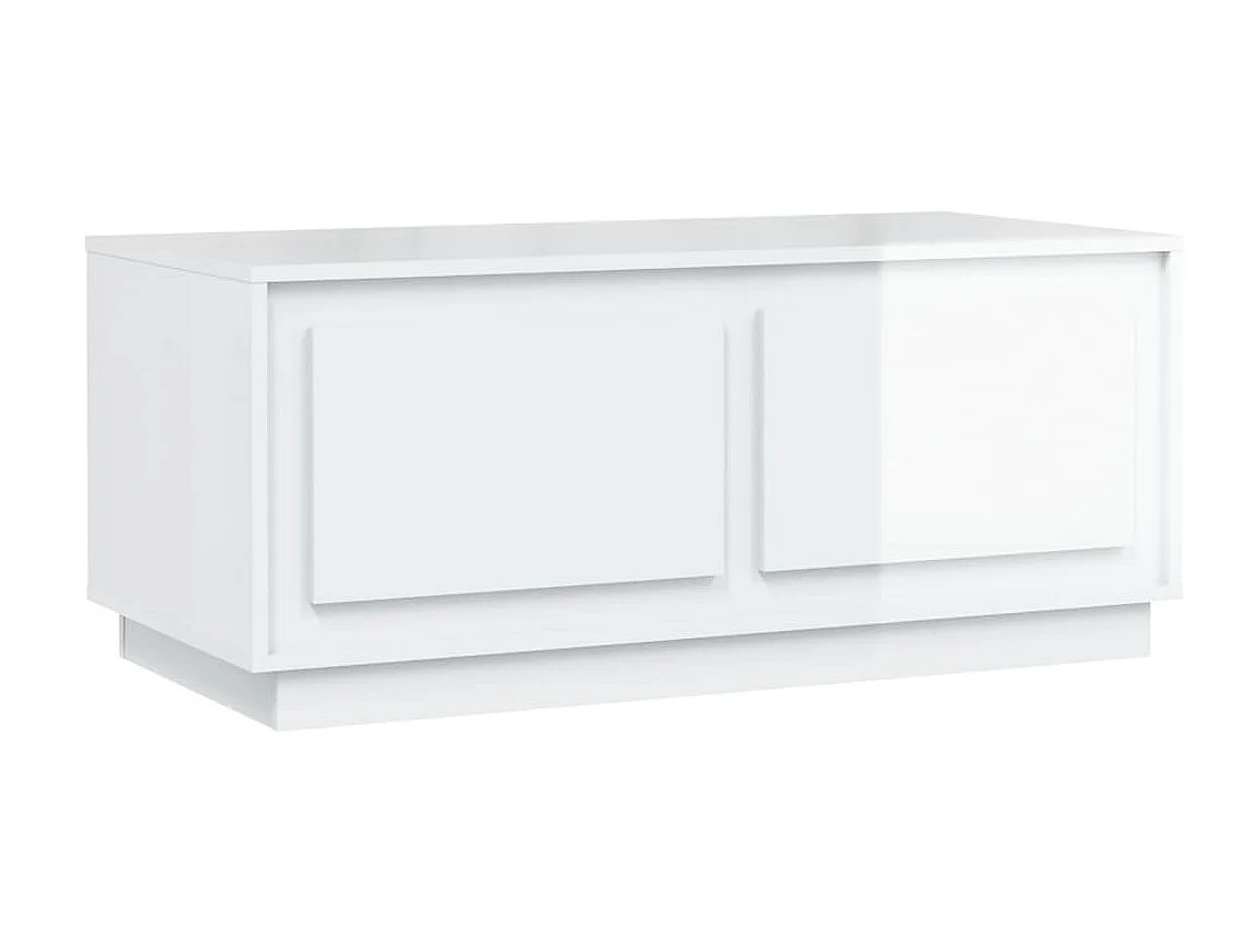 Mesa de centro 102x50x44 cm derivados madeira branco brilhante PT118599