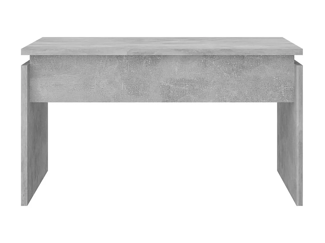 Mesa de centro madera contrachapada gris hormigón 68x50x38 cm ES38649