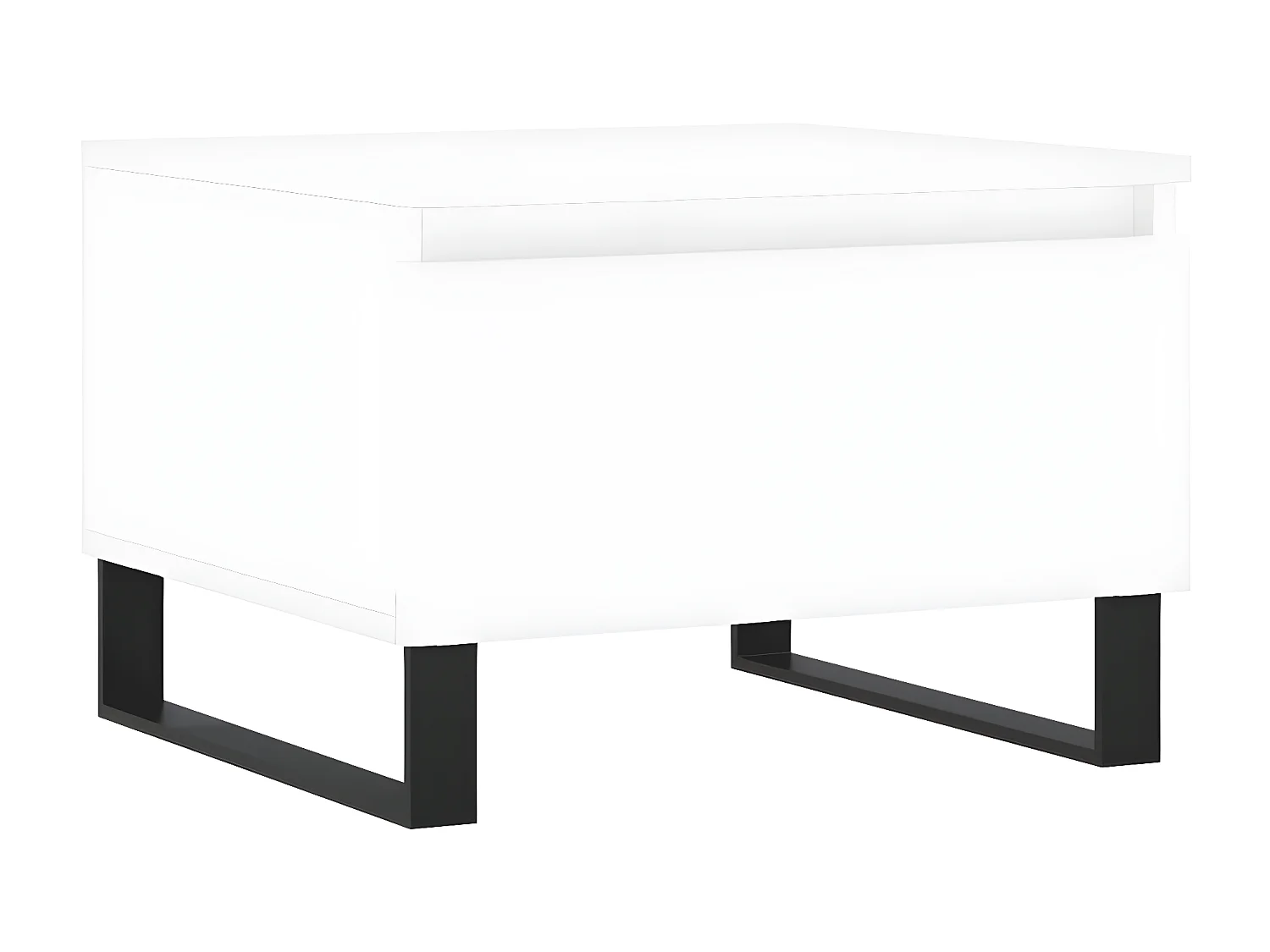 Salontafels 2 st 50x46x35 cm bewerkt hout wit NL763232