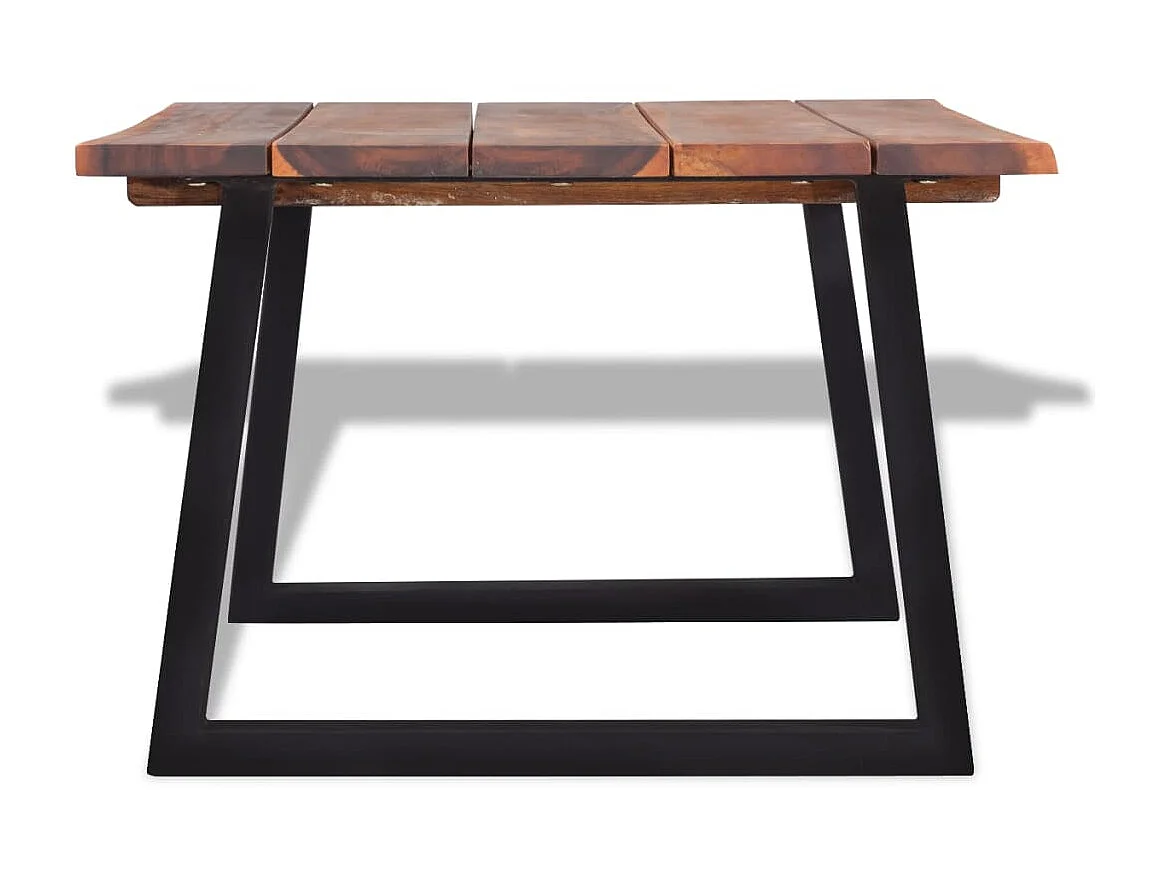 Mesa de centro em madeira de acácia maciça 110x60x40 cm PT657140