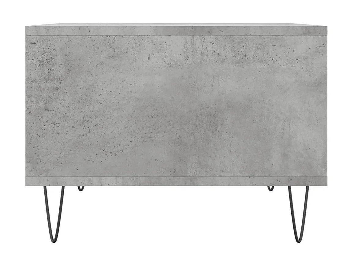 Table basse Gris béton 60x50x36,5 cm Bois d'ingénierie OFR13293 BonneVie Meuble