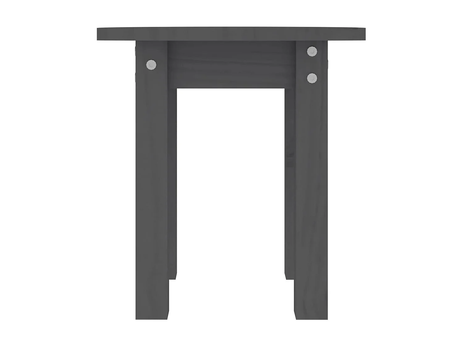 Mesa de centro de madera maciza de pino gris Ø35x35 cm ES92099