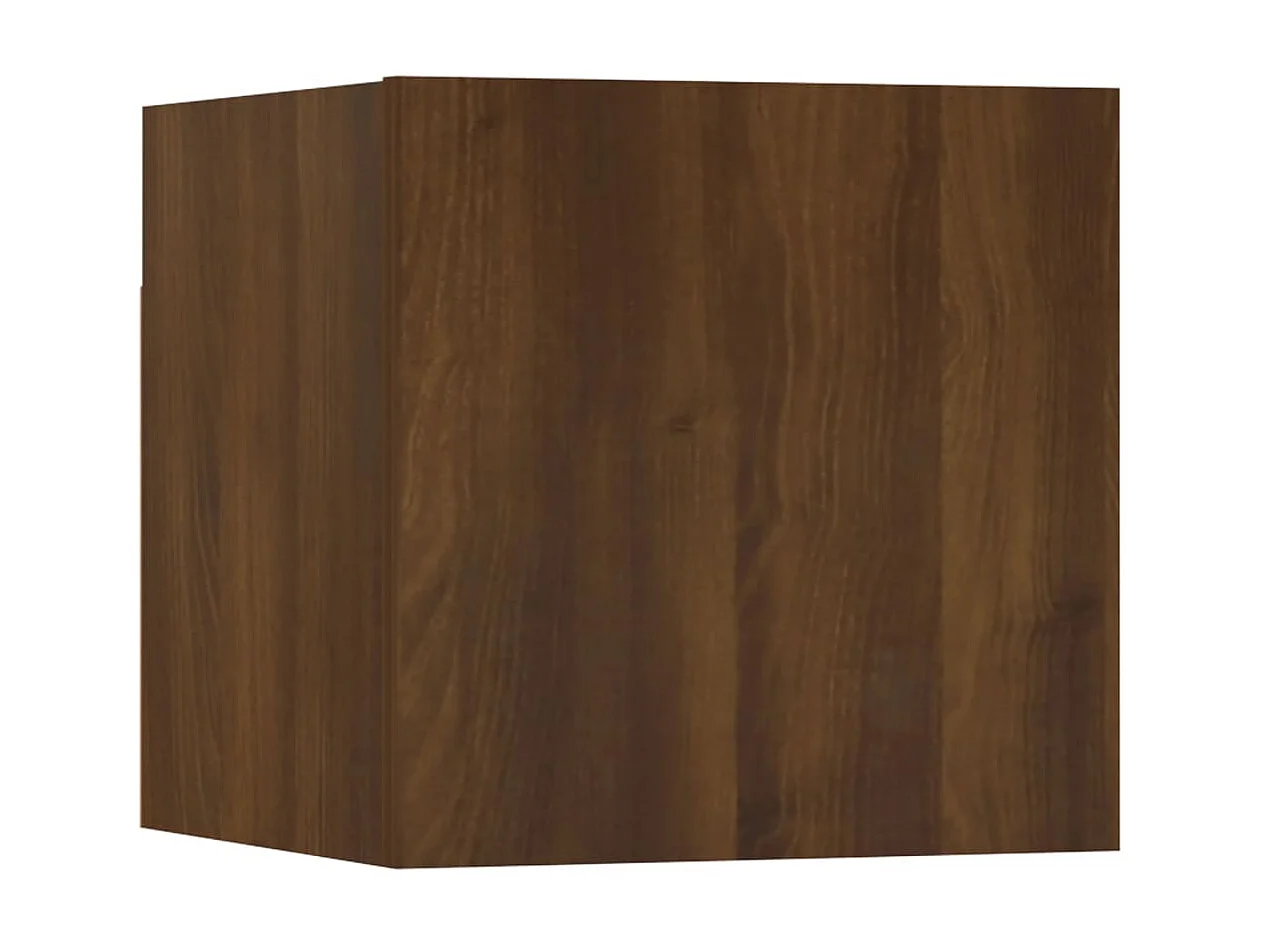 Tv-wandmeubel 30,5x30x30 cm bruin eikenkleur NL615546