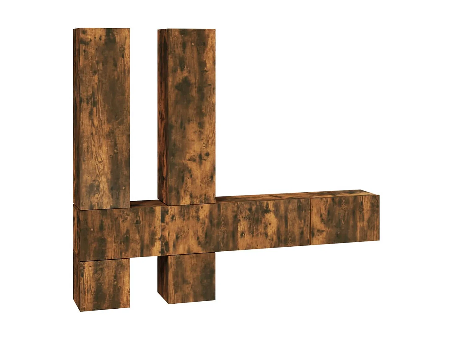 Móvel p/ TV de parede madeira processada cor carvalho fumado PT731786