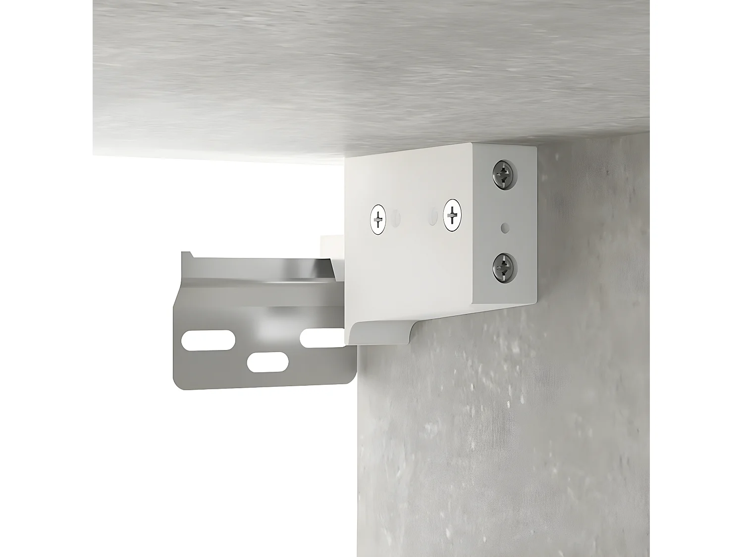 Meubles TV suspendus 4 pcs BEis béton Bois d'ingénierie BE92020