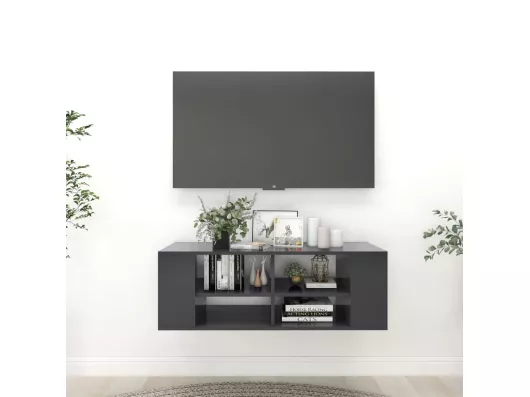 Kauf Unique TV-Wandschrank,TV-Hängeschrank Grau 102x35x35 cm Holzwerkstoff -gkd803349