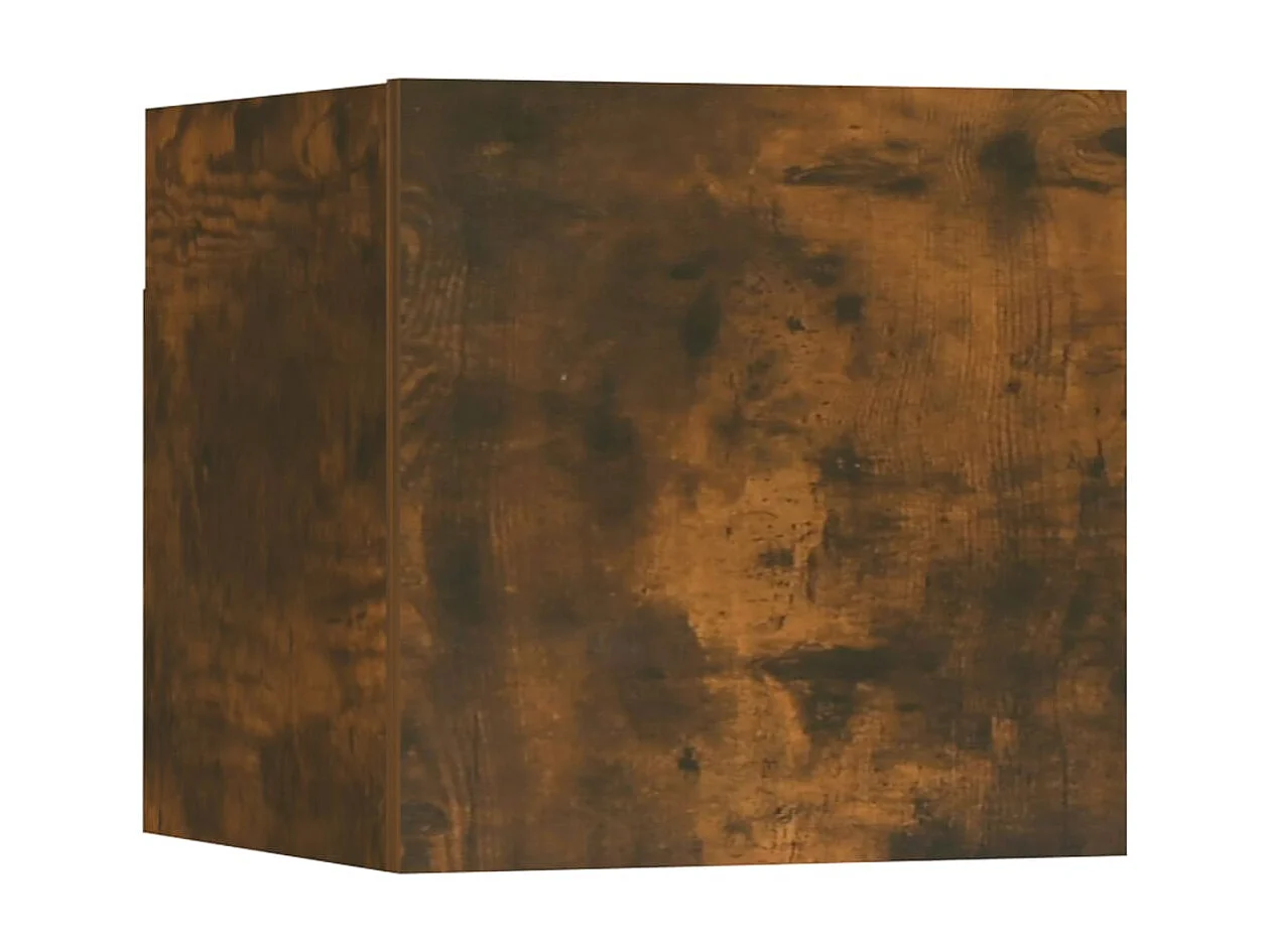 TV-Wandschrank,TV-Hängeschrank 8 Stk. Räuchereiche 30,5x30x30 cm -gkd424389