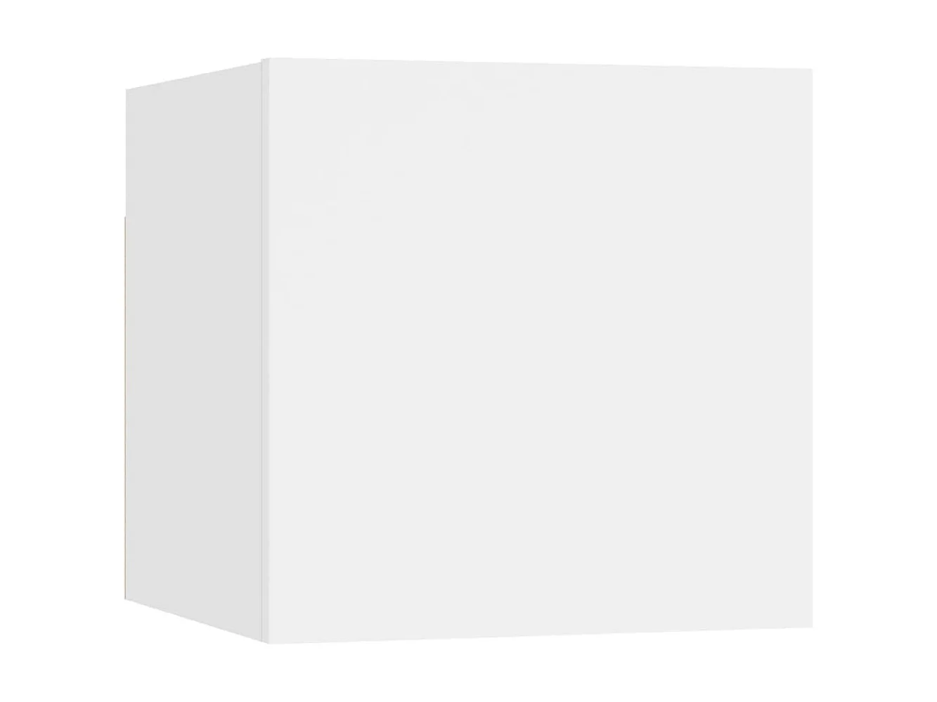 Meuble TV suspendu Blanc 30,5x30x30 cm LWW10544
