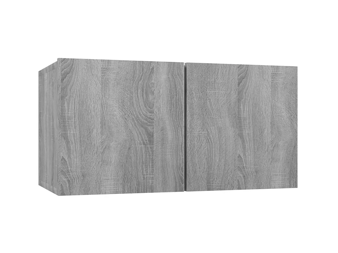 TV-Wandschrank,TV-Hängeschrank Grau Sonoma 3 Stk. 60x30x30 cm Holzwerkstoff -gkd533487