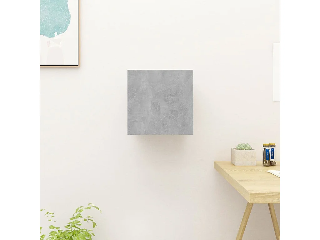 Tv-wandmeubel 30,5x30x30 cm betongrijs NL321242