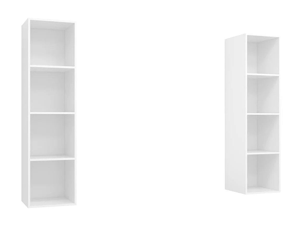 TV-Wandschränke 2 Stk.TV-Schränke Weiß Holzwerkstoff -gkd76976