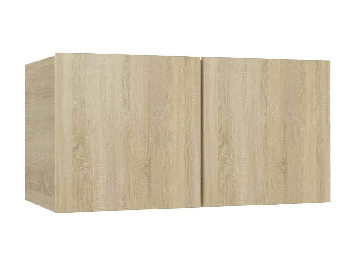 Mobili Porta TV | Armadietti TV Pensili 3pz Rovere Sonoma 60x30x30 cm