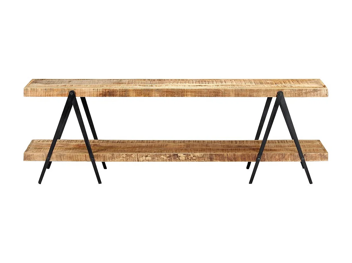 Meuble TV 160x40x50 cm Bois solide de manguier BE46307