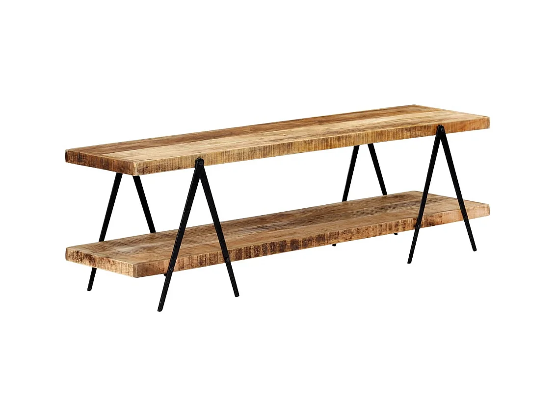 Meuble TV 160x40x50 cm Bois solide de manguier BE46307