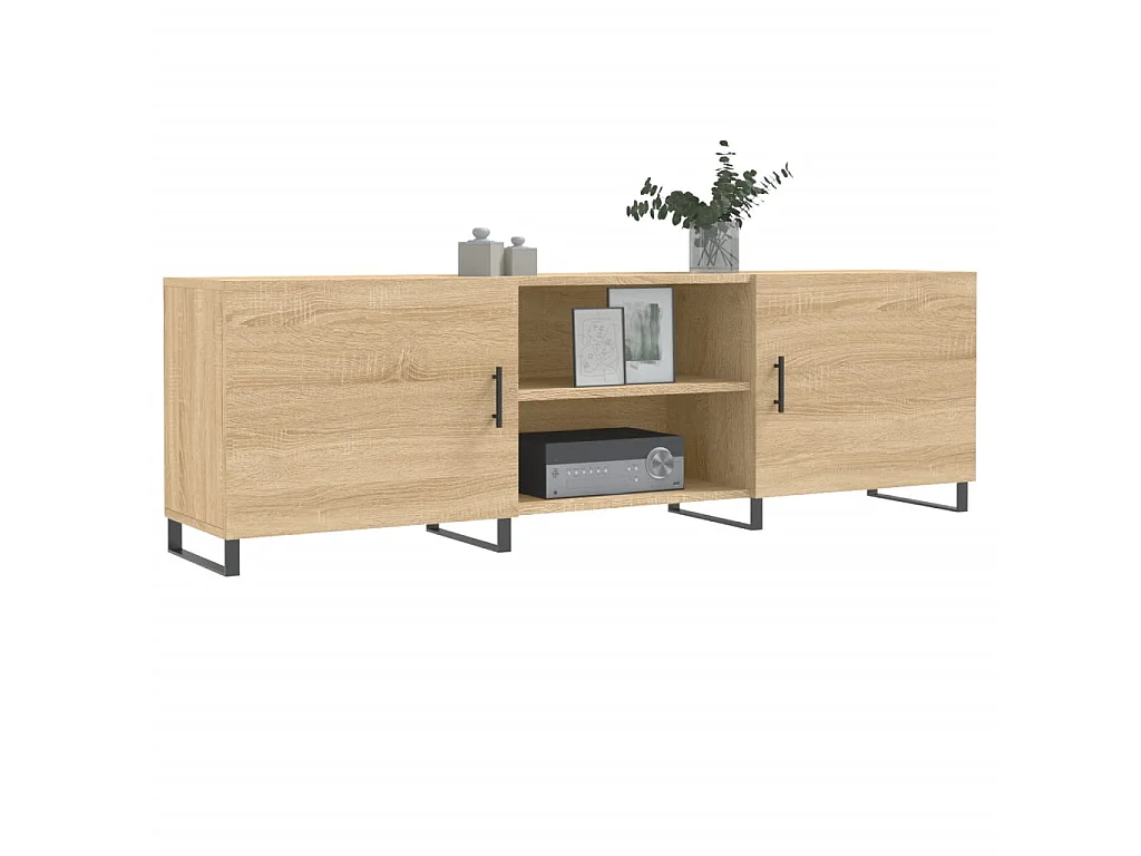 Tv-meubel 150x30x50 cm bewerkt hout sonoma eikenkleurig NL70636