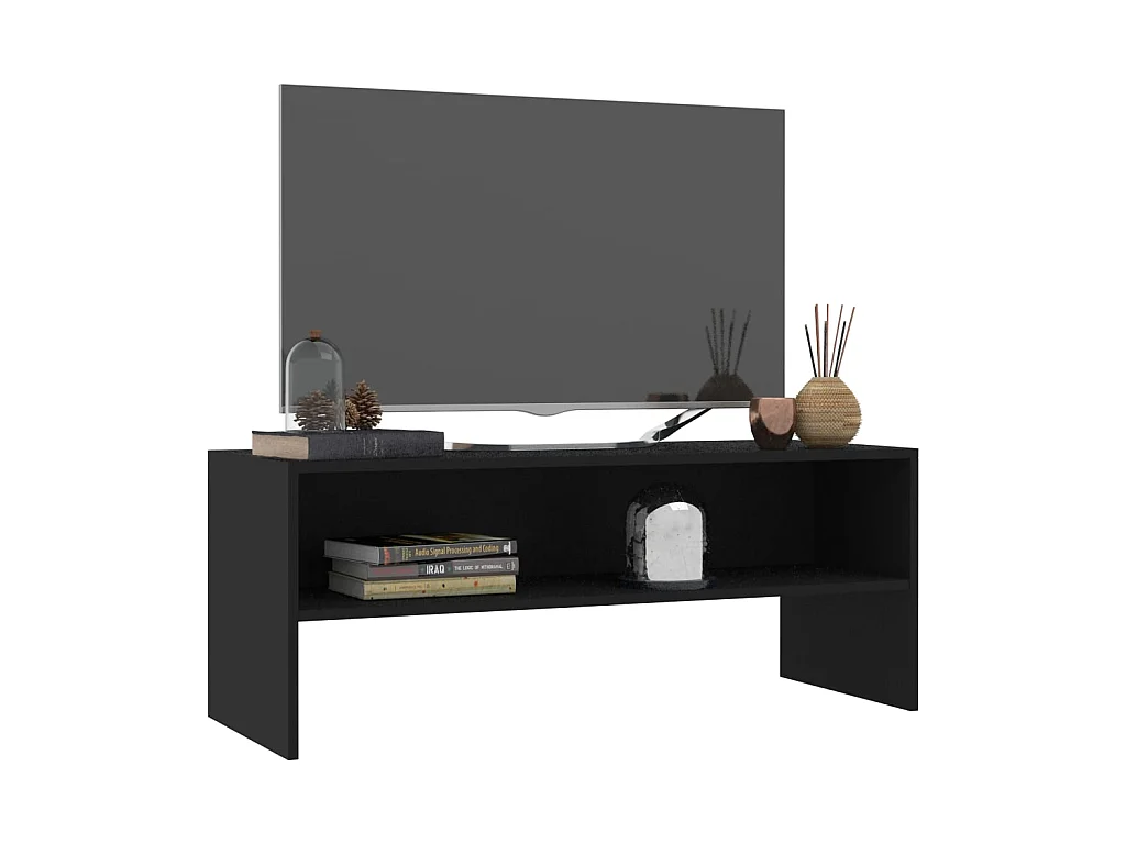 TV-Schrank,TV-Möbel Schwarz 100x40x40 cm Holzwerkstoff -gkd729430