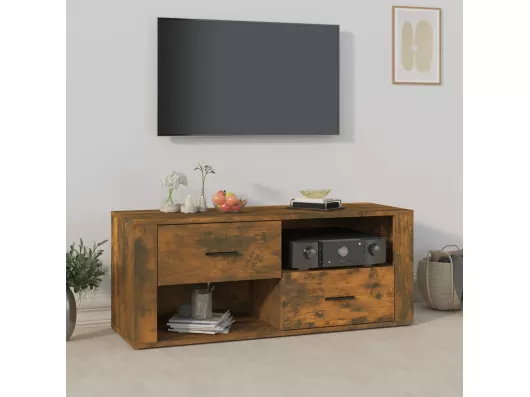 Kauf Unique TV-Schrank,TV-Möbel Räuchereiche 100x35x40 cm Holzwerkstoff -gkd760492