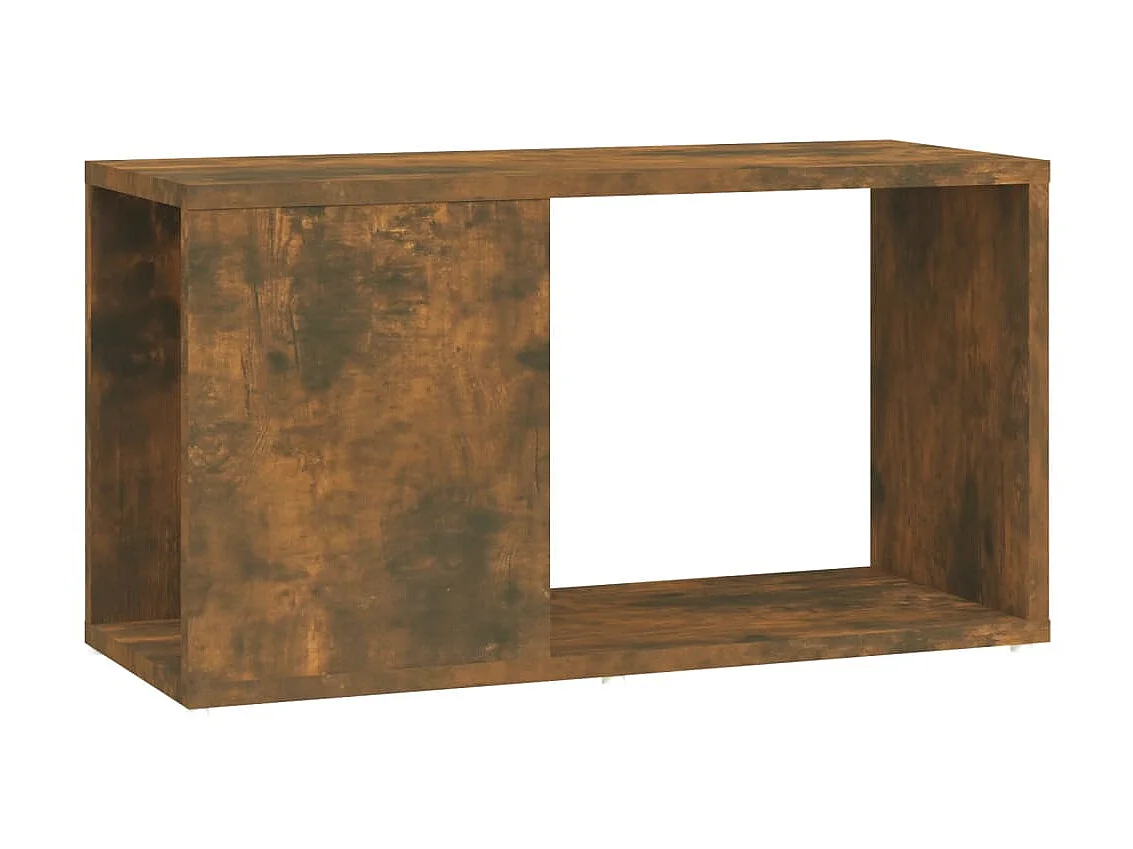 Meuble TV Chêne fumé 60x24x32 cm Bois d'ingénierie BE56172