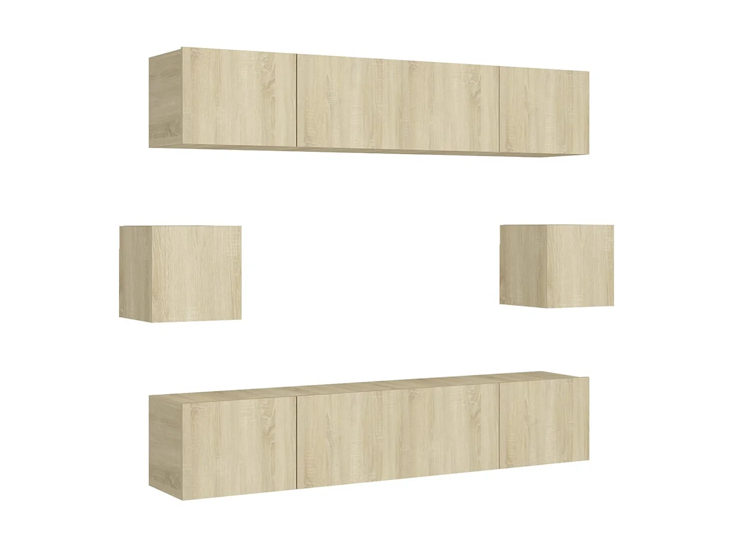 Set di Mobili Porta TV | Armadietti TV 6 pz Rovere Sonoma in Legno Multistrato