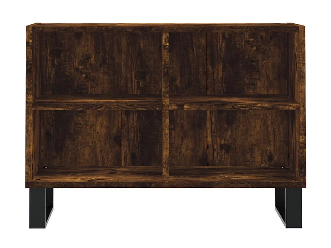 Meuble TV chêne fumé 69,5x30x50 cm bois d'ingénierie BE79890