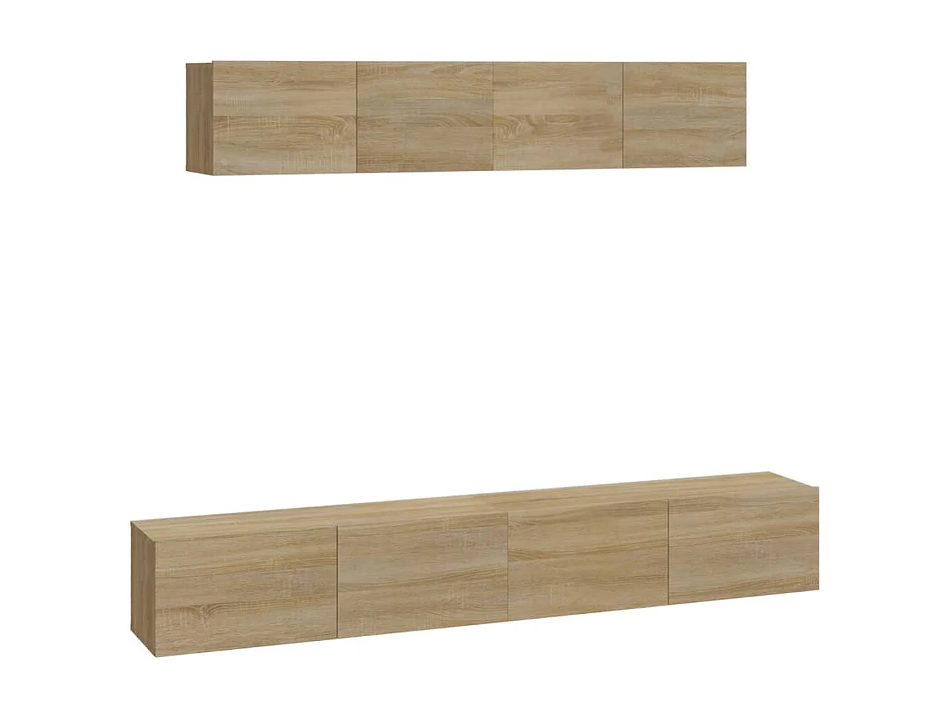 Set di Mobili Porta TV | Armadietti TV 4 pz Rovere Sonoma in Legno Multistrato