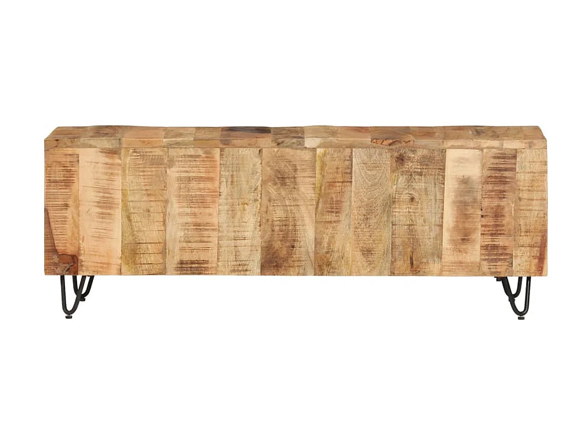 Meuble TV 110x30x40 cm Bois massif de manguier BE72132