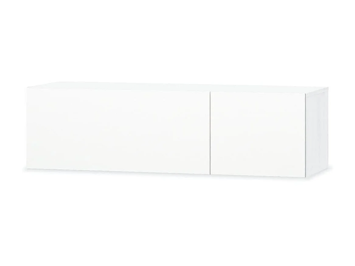 Mueble para TV madera contrachapada blanco brillo 120x40x34 cm ES89039