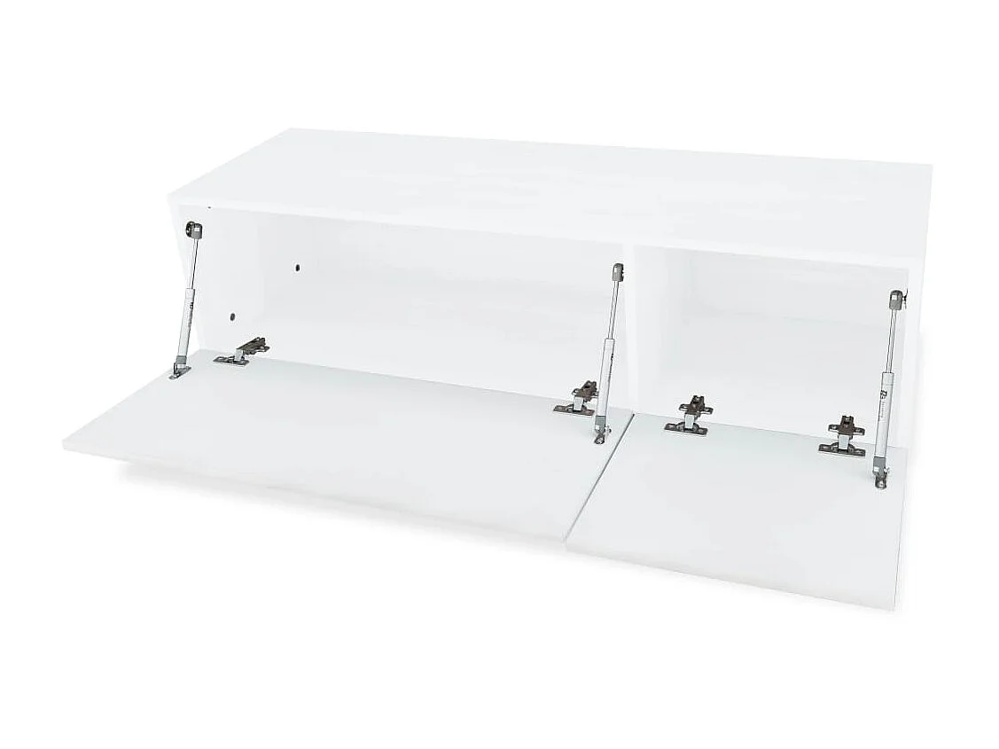 Meuble TV Moderne Aggloméré 120x40x34 cm Blanc brillant BE9944